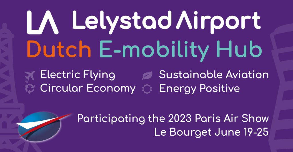 Lelystad Aiport E-Mobility Hub Banner Lelystad Aiport E-Mobility Hub