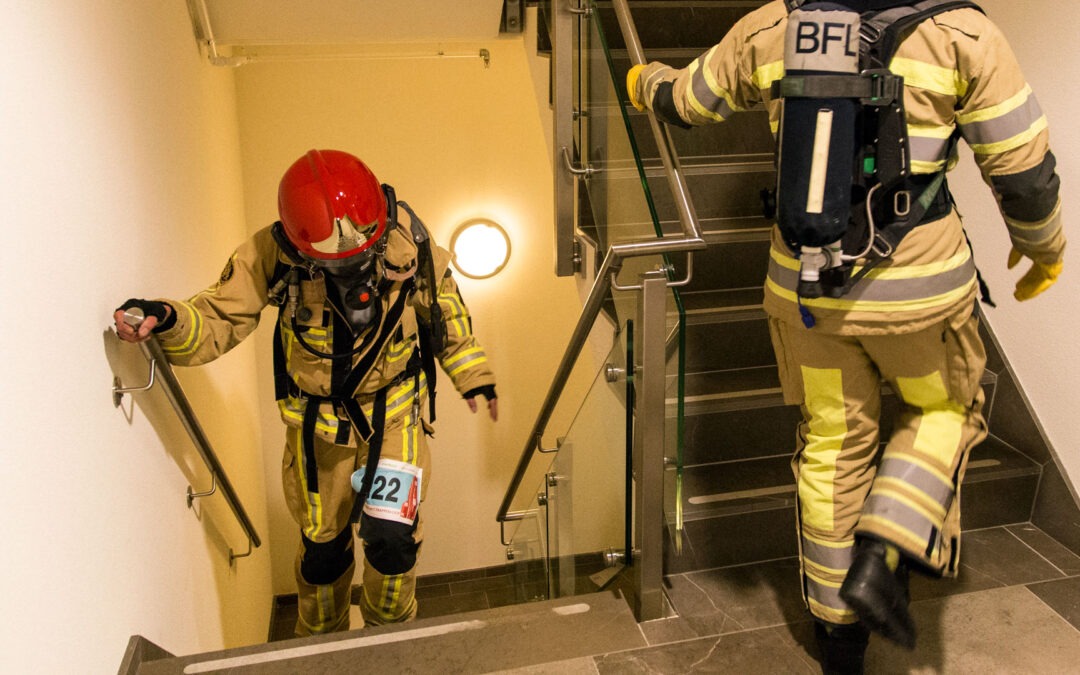 Firefighter stair climb 9/11 WTC Tower Almere