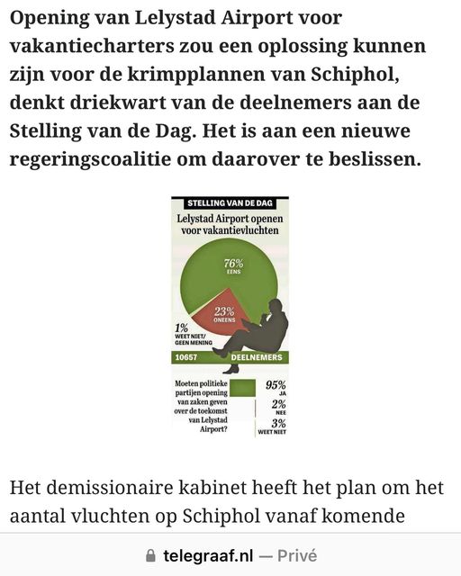 De Telegraaf’s ‘Statement of the day’ A new starting point for holidays