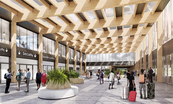 Lelystad Airport-Passagiersterminal LA-Architect-Casper Schwartz-Render-