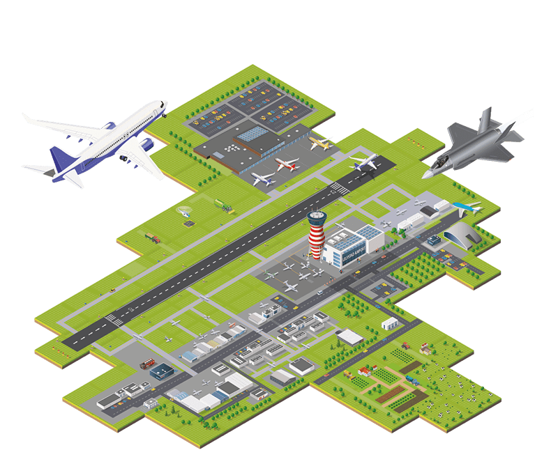 Lelystad Airport met A320neo en F35 Airport met A320neo en F35